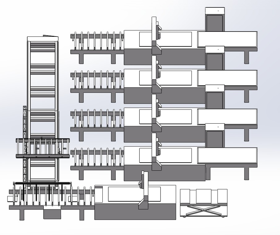 Ligne de production de meubles en panneaux M20(1+4)