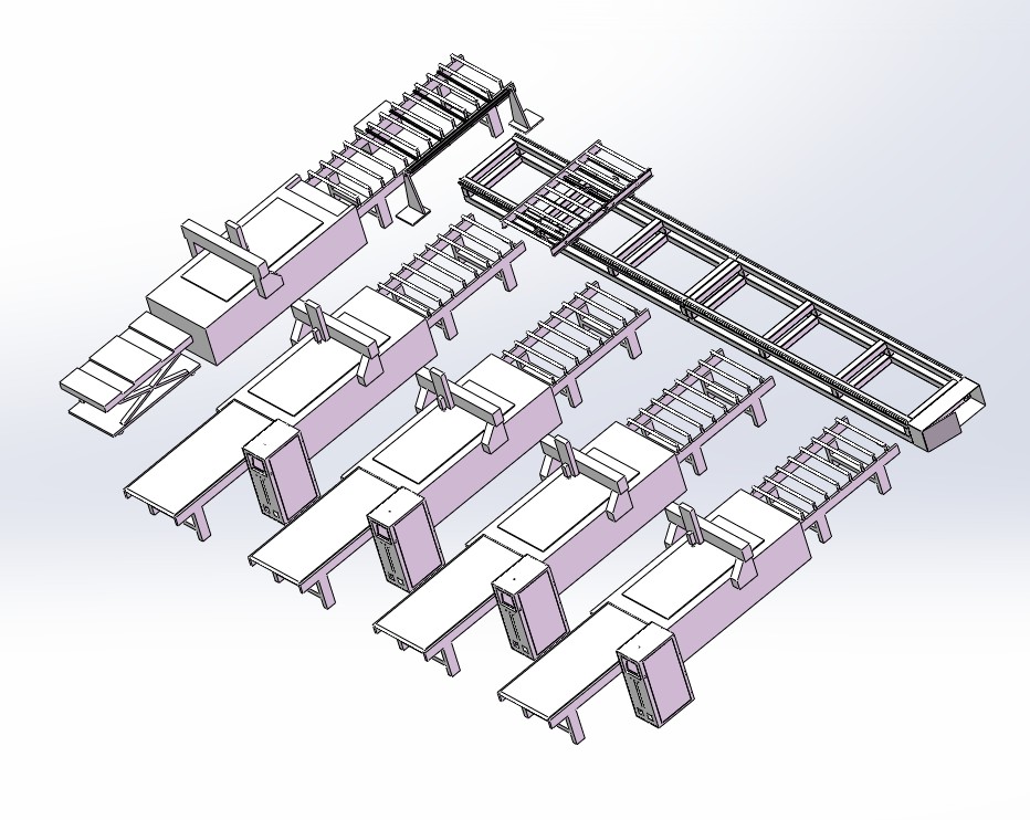 Ligne de production de meubles en panneaux M20(1+4)